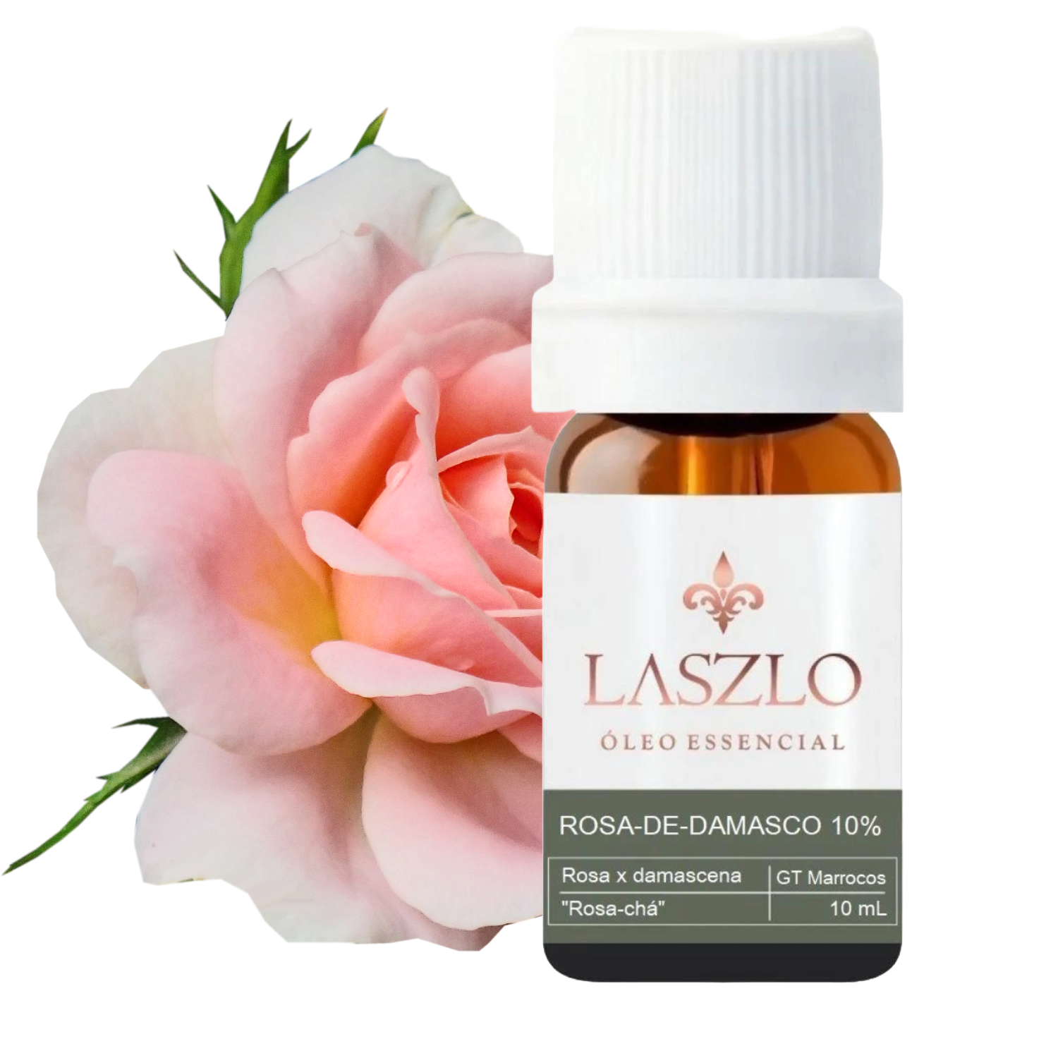 Óleo Essencial de Rosa de Damasco 10ml Laszlo